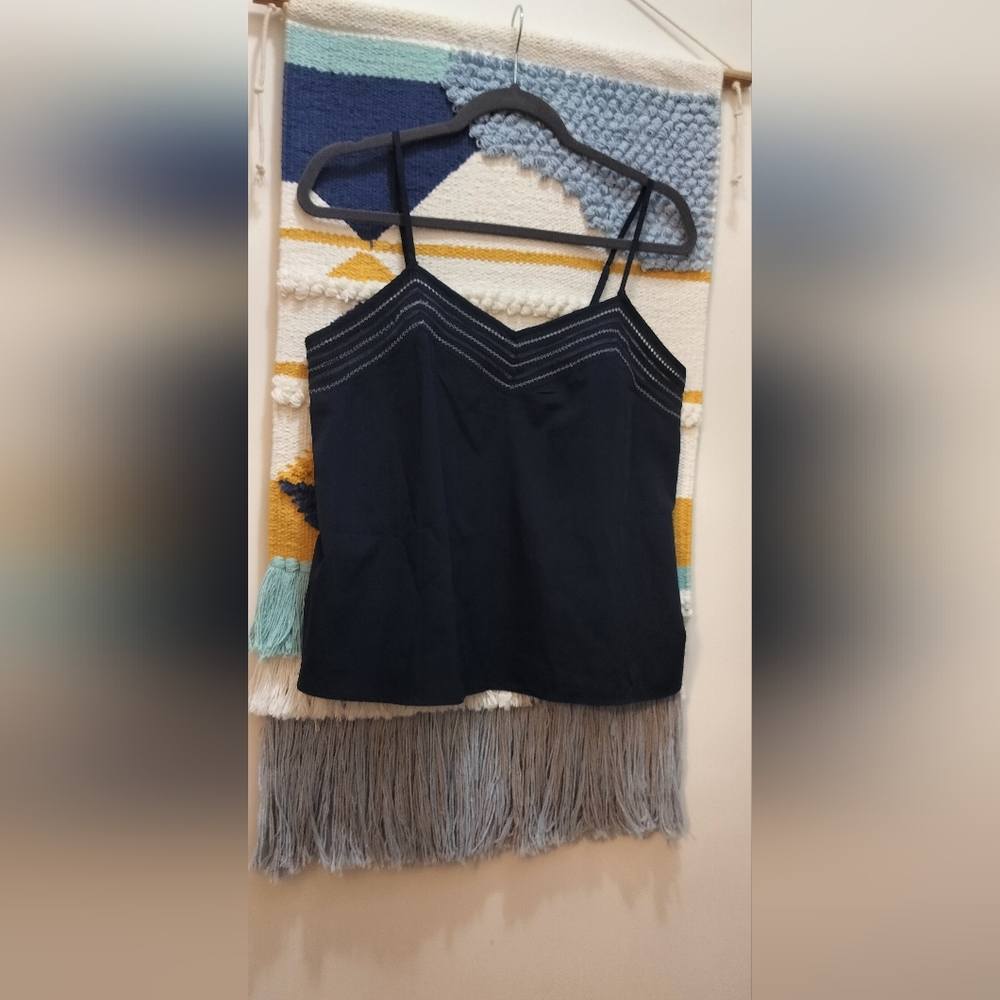 Anthropologie - Women's Blue Camisole Top,Size Small.